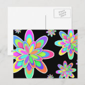 Groovy Flowers Briefkaart (Voorkant / Achterkant)