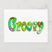 Groovy Flowers Briefkaart (Voorkant)