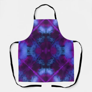 Groovy Flowers & Circles Tie Dye Apron Schort