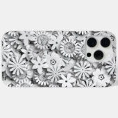 Groovy Flowers Garden Monocrome Case-Mate iPhone Case (Achterkant (horizontaal))