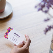 Groovy Flowers Graphic  Style Visitekaartje