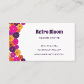 Groovy Flowers Graphic  Style Visitekaartje (Voorkant)