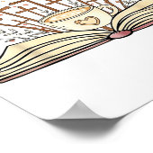 Groovy Flowers Love God Drink Coffee Read Books Ch Poster (Hoek)