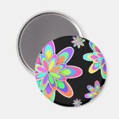 Groovy Flowers Magneet (Voorkant / Achterkant)