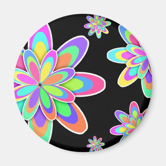 Groovy Flowers Magneet (Voorkant)
