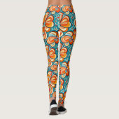 Groovy Flowers met Vibes Leggings (Achterkant)