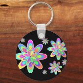 Groovy Flowers Sleutelhanger (Voorkant)