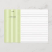 Groovy fondue pot kookrecept card briefkaart (Achterkant)