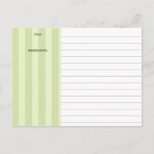 Groovy fondue pot kookrecept card briefkaart (Achterkant)