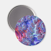 Groovy Fractal Magneet (Voorkant / Achterkant)