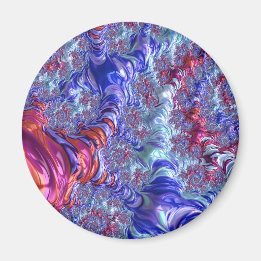 Groovy Fractal Magneet (Voorkant)