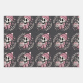 Groovy Freezin' Seizoen Skeleton Winter Seizoen Xm Inpakpapier Vel (Voorkant)