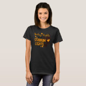 Groovy Friday Nights And Stadium Lights Retro Foot T-shirt (Voorkant volledig)