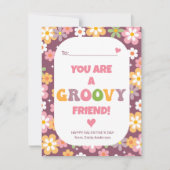 Groovy Friend Classroom Valentijn Feestdagenkaart (Voorkant)