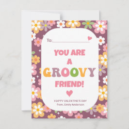 Groovy Friend Classroom Valentijn Feestdagenkaart