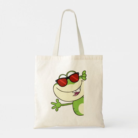 Groovy Frog Tote Bag (Achterkant)