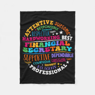 Groovy Frontdesk financieel secretaresse admin waa Fleece Deken