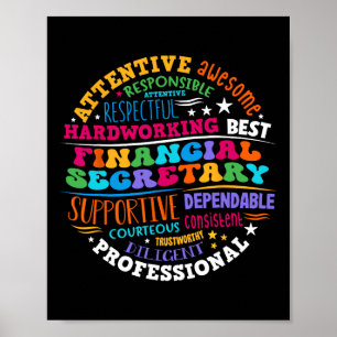 Groovy Frontdesk Financieel Secretarieel Beheer Wa Poster