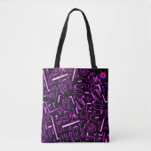 Groovy Fuchsia Tote Bag (Voorkant)