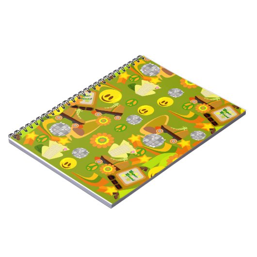 Groovy Fun Disco Memories Patroon Notitieboek (Linkerzijde)