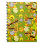 Groovy Fun Disco Memories Patroon Notitieboek (Voorkant)