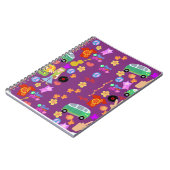 Groovy Fun Hippie Paars Pattern Art Notitieboek (Linkerzijde)