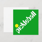 Groovy Fun Mod PICKLEBALL Tekst op Heldergroen Kaart (Voorkant / Achterkant)