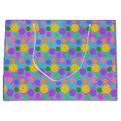 Groovy Fun Pickleball Pop Art Groot Cadeauzakje (Voorkant)