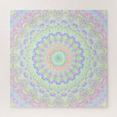Groovy Funky Boho Hippie Rainbow Abstract Mandala Legpuzzel (Verticaal)