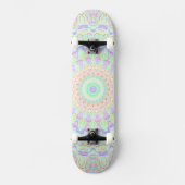 Groovy Funky Boho Hippie Rainbow Abstract Mandala Persoonlijk Skateboard (Voorkant)