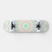 Groovy Funky Boho Hippie Rainbow Abstract Mandala Persoonlijk Skateboard (Horizontaal)