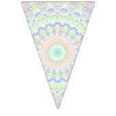 Groovy Funky Boho Hippie Rainbow Abstract Mandala Vlaggetjes (Tweede vlag)