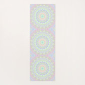 Groovy Funky Boho Hippie Rainbow Abstract Mandala Yogamat (Achterkant)