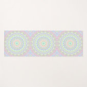 Groovy Funky Boho Hippie Rainbow Abstract Mandala Yogamat (Voorkant (horizontaal))