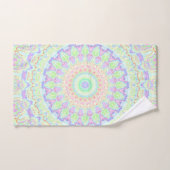 Groovy Funky Boho Hippie Regenboog Abstract Mandal Bad Handdoek (Handdoek)
