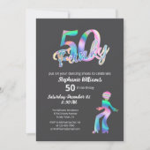 Groovy Funky Disco Ty Dye 50e verjaardag van de vr Kaart (Voorkant)