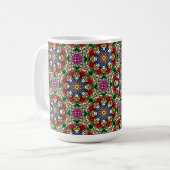 Groovy Funky Flower Power  Koffiemok (Voorkant links)