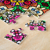 Groovy Funky Flower Power Onmogelijke Puzzel (Zijkant)