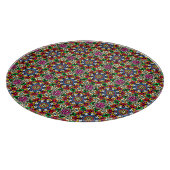 Groovy Funky Flower Power Snijplank (Hoek)