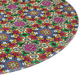Groovy Funky Flower Power Snijplank (Hoek)