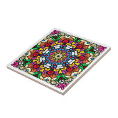 Groovy Funky Flower Power Tegeltje (Zijkant)