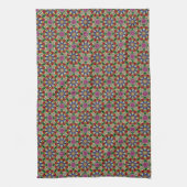 Groovy Funky Flower Power  Theedoek (Verticaal)