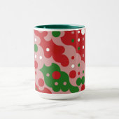 Groovy Funky Mod Retro Kerstpatroon Mok (Midden)