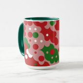 Groovy Funky Mod Retro Kerstpatroon Mok (Voorkant links)