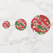 Groovy Funky Mod Retro Kerstpatroonpatroon Confetti (Achterkanten)