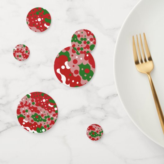 Groovy Funky Mod Retro Kerstpatroonpatroon Confetti (Groep)