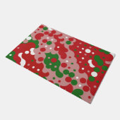 Groovy Funky Mod Retro Kerstpatroonpatroon Deurmat (Schuin)