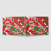 Groovy Funky Mod Retro Kerstpatroonpatroon Gastenboek (Volledig)