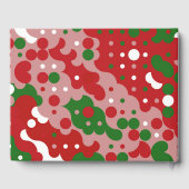 Groovy Funky Mod Retro Kerstpatroonpatroon Gastenboek (Achterkant)