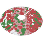 Groovy Funky Mod Retro Kerstpatroonpatroon Kerstboom Rok (Gekanteld)